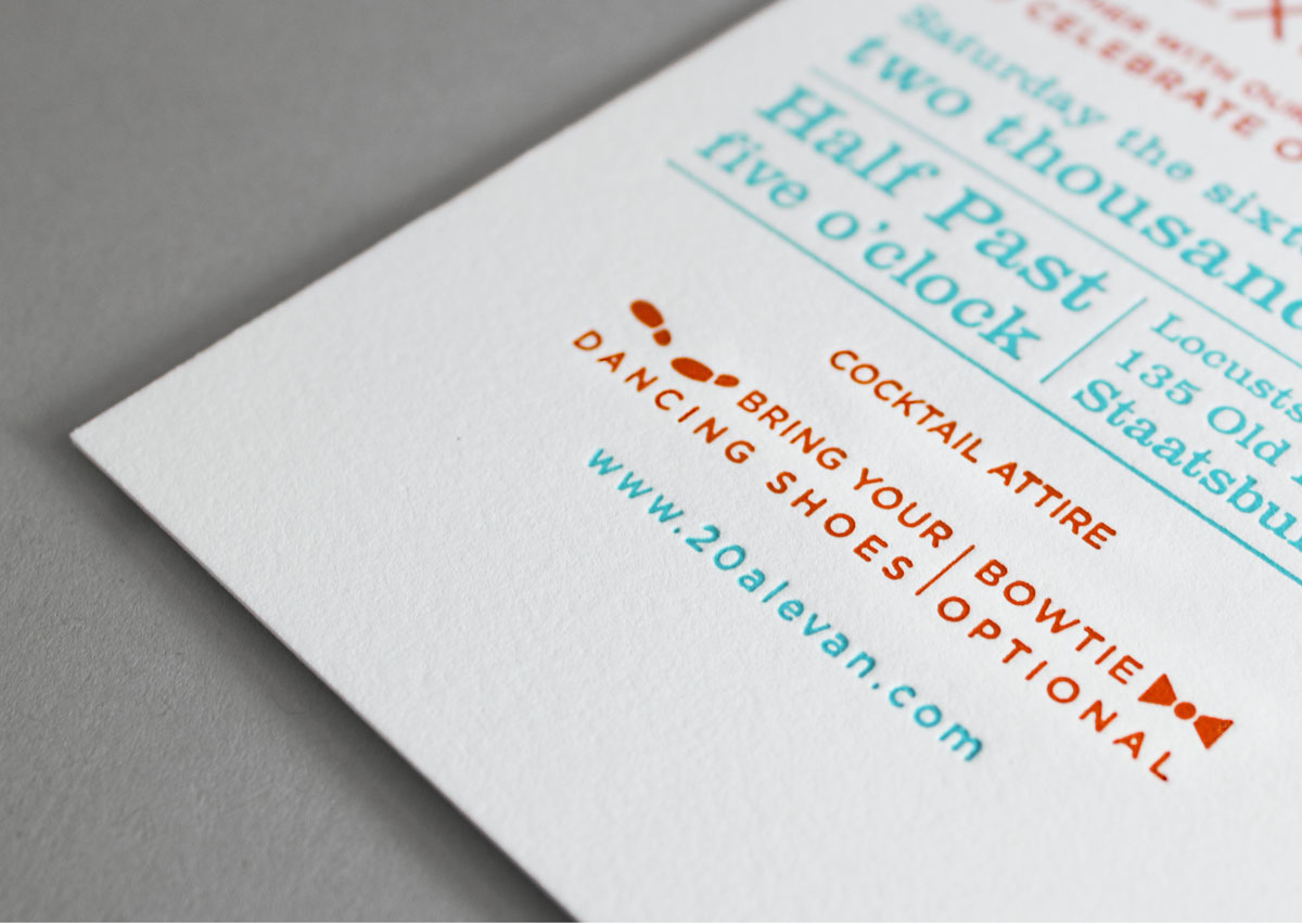 Letterpress colorful polka-dot wedding invitation design