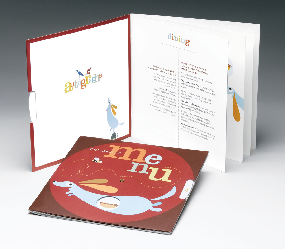 unique children's menu design